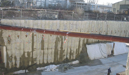 Escavação apoiada por Cantilevered Estaca prancha parede