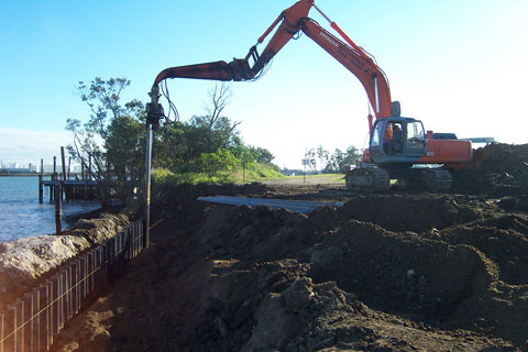 Estaca prancha Construção de Parede